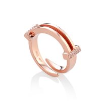 Anello Marcello Pane Donna Letters in Argento Zirconia ANYL 001_R - ANYL 001_R
